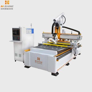 Jinan m-shine, nuevo diseño, máquina de carpintería, enrutador CNC, enrutador ATC de procesamiento de madera de 3 ejes con mesa de vacío - Product Image 1