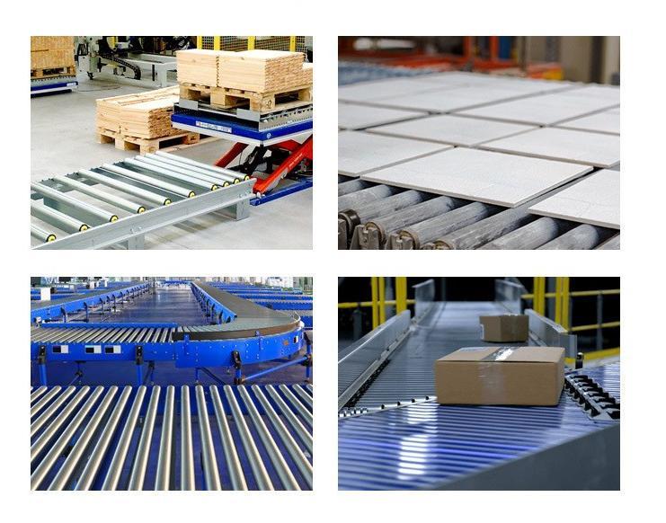 Motorized Gravity Drive Roller Conveyor System Chain Steel Mini 9