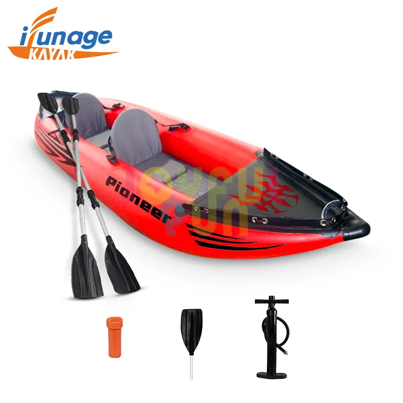 Joyful Fun folding kayak fishing boating outdoor 2 person boat inflatable kayak
