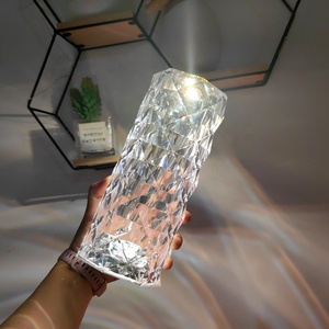16 Colors Luxury Home Decor Crystal Rgb Table Led Touch Control <strong>Magic</strong> <strong>Rose</strong> Activated <strong>Lamp</strong> - Product Image 1