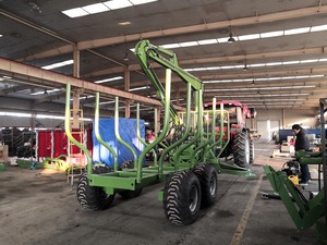 Rimorchio di caricamento del ceppo della macchina forestale con la gru con il motore separato o la gru di caricamento del legname del trattore 70-100HP per il trattore - Product Image 2