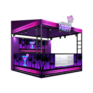 Tùy chỉnh nhôm Backlit Pub hiển thị xách tay seg in ấn hiện đại quán cà phê thanh Triển Lãm Đứng - Product Image 4