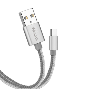 Wesdar สายชาร์จเร็ว18W, สายเคเบิ้ลเชื่อมต่ออะลูมิเนียมสายเคเบิล USB-B สำหรับโทรศัพท์มือถือ - Product Image 5