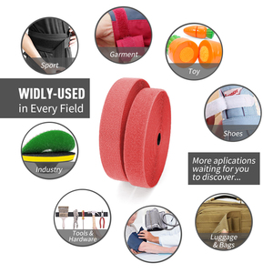 Rollos de cinta de gancho y bucle multiusos sin pegamento cinta de bucle de gancho de costura suave para accesorio de ropa - Product Image 4
