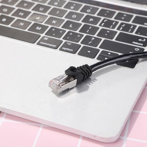 อะแดปเตอร์ตัวแยกสัญญาณ RJ45,อะแดปเตอร์ตัวแยกสัญญาณเครือข่ายอีเทอร์เน็ตตัวเชื่อมต่อ Extender สายเคเบิล1ถึง2ปลั๊ก RJ45 - Product Image 3
