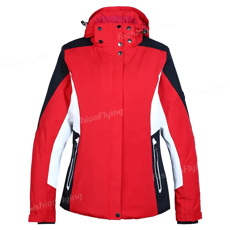 Jaqueta feminina impermeável, jaqueta personalizada para mulheres, esqui
