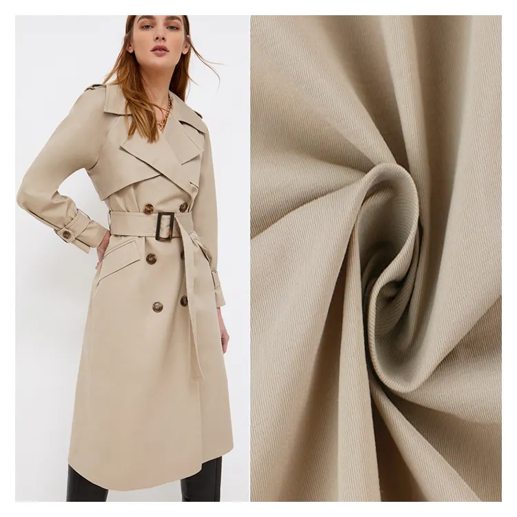Factory Direct Sale Twill Windbreaker Fabric Overalls School Uniform Material Fabric 100% Polyester Gabardine Fabric