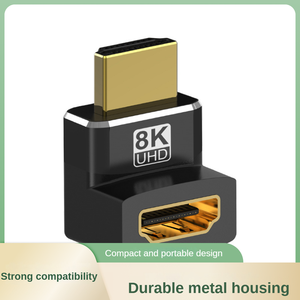 8K para HDMI macho a hembra 270 ° adaptadores para ordenador portátil decodificador TV proyector e interfaz de pantalla de fundición para uso de cámara - Product Image 5