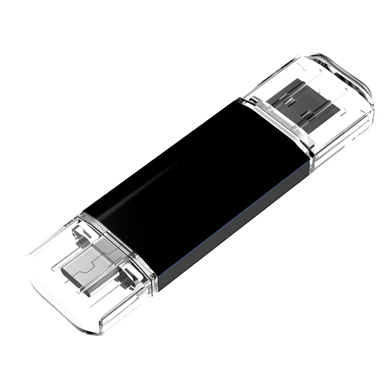 USB C Flash Drive 16GB tipe 3.1, USB C Thumb Drive logam Flash Drive kompatibel dengan iPhone 15/ponsel Android/PC/Mac Pro