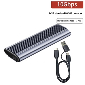 USB3.<strong>1</strong> Type-C to M.2 M Key NVMe SSD Box Solid State Drive Housing Case Dual Protocol SSD M.2 Sata Hard Drive Disk <strong>Enclosure</strong>