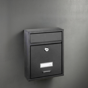 Treo tường kim loại hộp thư an toàn Key-Lock vườn thư và bưu kiện Box cho sử dụng ngoài trời phong cách thép thiết kế - Product Image 2