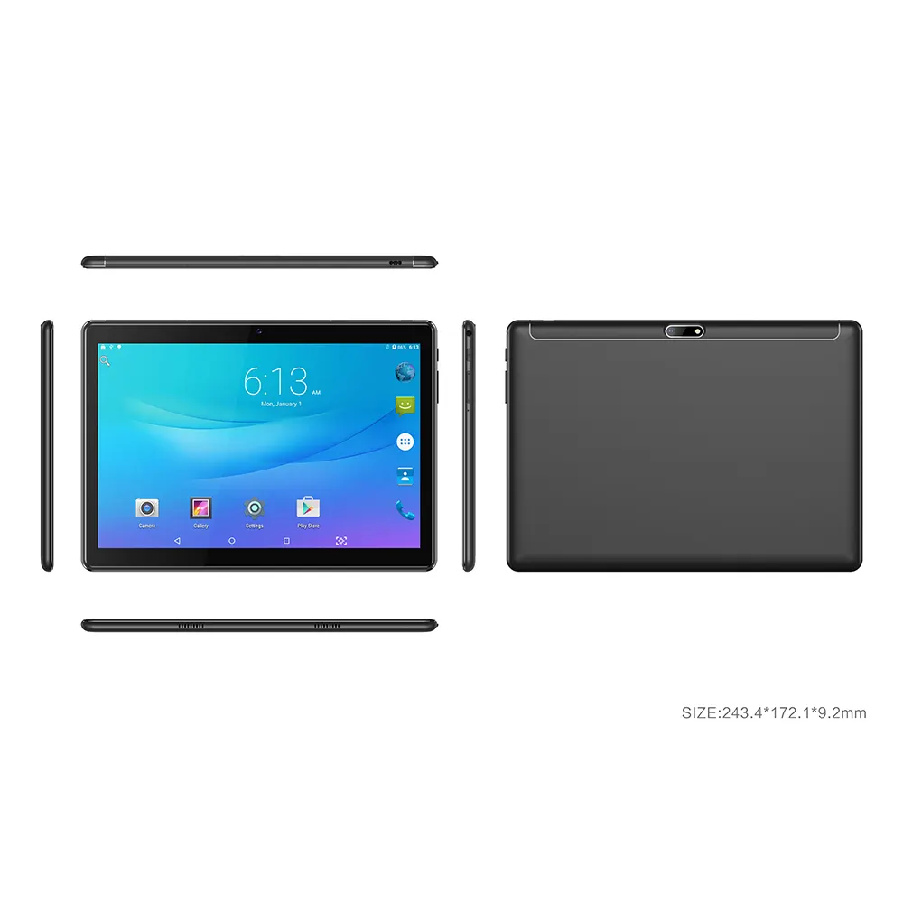 Cina No Brand 10.1 pollici 4G Tablet 4GB RAM Android 10 Tablet Pc 1920X1200 con tastiera BT
