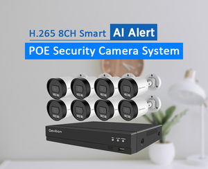 Monitor de vídeo para exteriores de oficina en casa, Kit Poe Nvr, alarma de grabación de voz Hd, monitoreo de seguridad, sistema de cámara Ip Cctv - Product Image 3