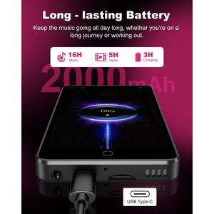 80GB 4.0\&quot; Touchscreen <strong>MP4</strong> <strong>Player</strong> <strong>with</strong> for Bluetooth &amp; WiFi Built-in Speaker for Spotify Capable for Kids - Product Image 3