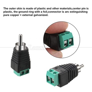 Conector RCA macho hembra a Terminal de tornillo AV Phono sin soldadura, convertidor de cable, Adaptador de Audio para altavoz - Product Image 2