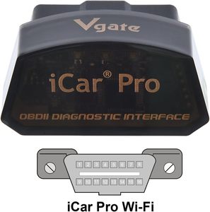 Vgate iCar专业无线车载诊断2扫描仪扫描工具OBDII汽车诊断工具代码阅读器故障检查引擎灯 - Product Image 2