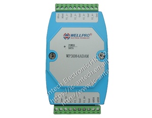 Módulo de entrada analógica de 0-10V módulo de adquisición de voltaje, Comunicación MODBUS RS485 WP3084ADAM WP3084