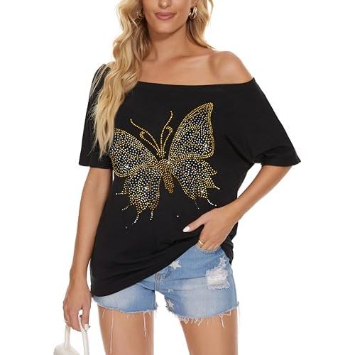 Papillon en or noir