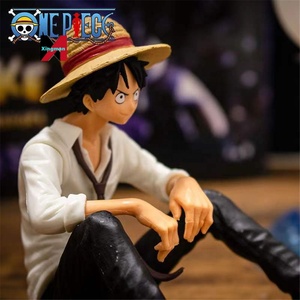 ワンピース着席ホワイトドレスルフィーデコレーション手手で行うMonchi <span class=keywords><strong>D</strong></span>ルフィーカーデコレーションギフトおもちゃ