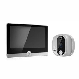 Intercomunicador bidireccional cámara de puerta digital lente gran angular 2mp 1080P seguridad WiFi mirilla videoporteros - Product Image 1