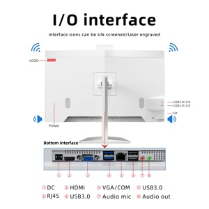 工場デスクトップコンピュータオールインワン23.8 "1920*1080 FHDコアI3 I5 I7デスクトップ第9世代コンピュータオールインワンPCモノブロック - Product Image 4