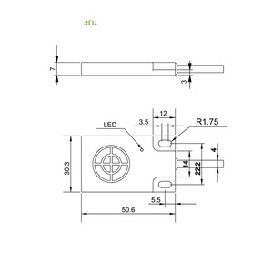 Sensor de nivel de líquido, sensor de capacitancia feul, tipo plano, 24VDC, IP67 - Product Image 3
