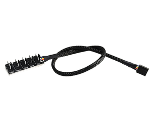 5 porte 40cm da 1 a 5 ventola PWM a 4 pin Hub CPU Computer PC Case chasi dispositivo di raffreddamento cavo di prolunga di alimentazione Splitter Controller adattatore - Product Image 5
