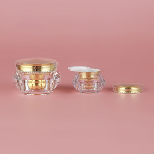 New Style 5g 20ml Acrylic Cosmetic Jar with Plastic Cap Face Cream Storage Container - Product Image 1