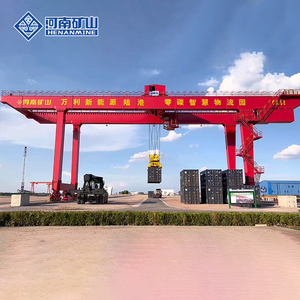 40.5t A8 akıllı otomatik kontrol insansız 6 + 1 7 + 1 RMG ray monte konteyner portal vinç - Product Image 4