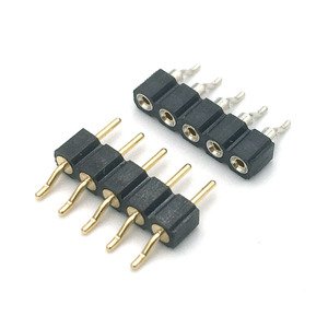 PH 2.54mm 1~40 Pin Black Plastic Male-Female <strong>Header</strong> Pin <strong>Header</strong> H3.0 SMT Set Compatible PCB Board Connector Single Row - Product Image 1