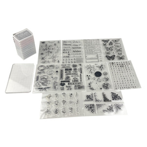 テーマパターンカスタムデザインDIYクラフトシリコンクリアスタンプカード作成装飾スクラップブッキング用カスタムシールブロック - Product Image 1
