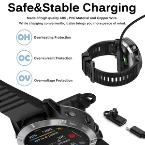 Garmin Fenix 7 7x5s 6 6X 6S Pro Venu 2 2S SQ Forerunners 45245Mスマートウォッチ充電器用ポータブル充電電源アダプター - Product Image 3