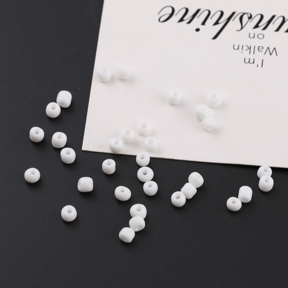 Blanco - Cuentas de porcelana