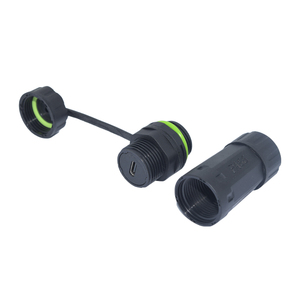 PRADYKOO Custom <strong>24pin</strong> IP68 Waterproof Electrical Connector <strong>Adapter</strong> M8 M12 Model Copper Metal Nylon Type-C Male/Female Connectors - Product Image 1