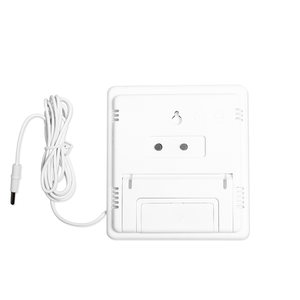 Con higrómetro y reloj termómetro digital multifunción para mostrar temperatura, humedad, tiempo con pantalla LCD HTC-2