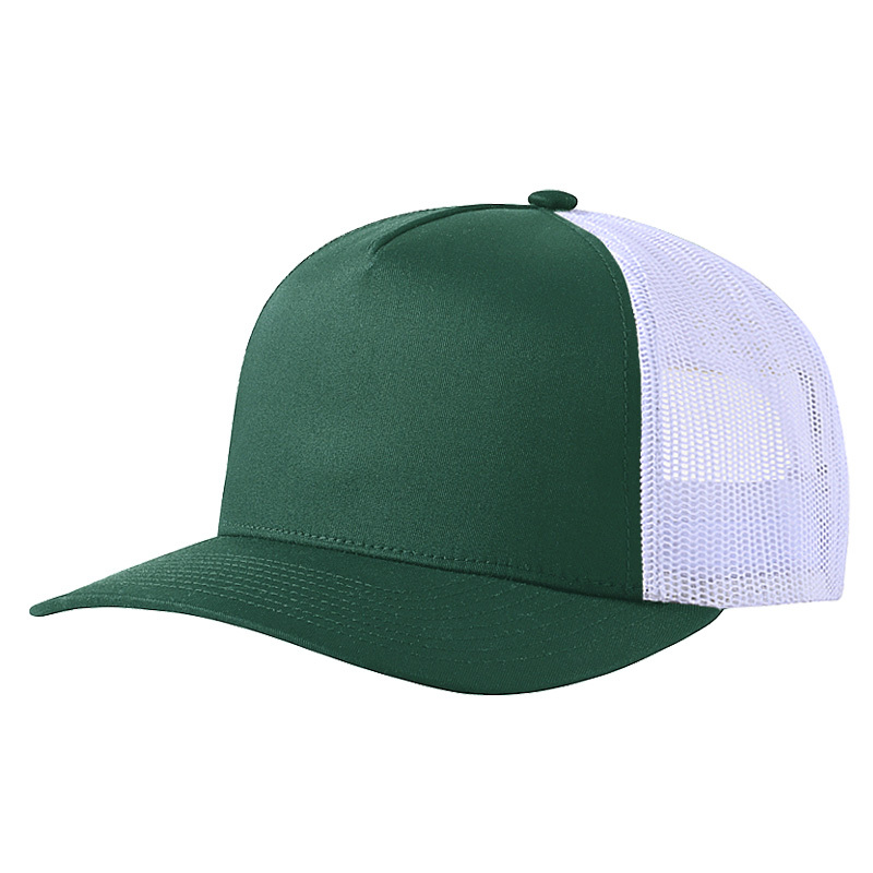 Dark green+White