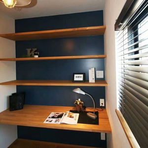 Solid Wood <strong>Desk</strong> Bookshelf Integrated Table Suspended One-line Board Study Table Wall-mounted Wall Suspended <strong>Computer</strong> <strong>Desk</strong> - Product Image 4