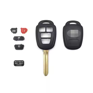 トヨタカムリプリウスカローラRAV4 2012-2017車のキーカバー2/3/4ボタン用リモートシェルケース車のキーTOY43 - Product Image 5