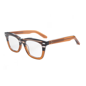 STARSMOONU คุณภาพสูงLuxury Acetateแว่นตากรอบเต่าสี่เหลี่ยมผืนผ้ากรอบสแควร์VINTAGEขนาดใหญ่Sโลโก้ที่กําหนดเอง