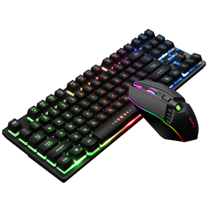 Factory Customized Set New <strong>Custom</strong> Language Teclado Klavye RGB LED Backlight Machinery Gaming <strong>Keyboard</strong> Mouse Combo - Product Image 2