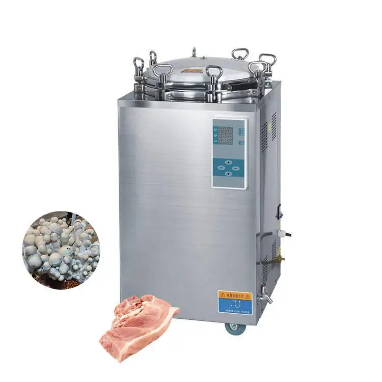 Electric Best 150l Mushroom Empty Cans Retort Small Uht Milk Steam Vegetable Sterilizing Machine For Glass Bottle 2023