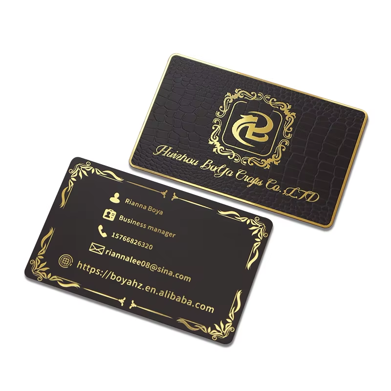 Mirror gold business card F
