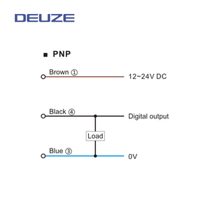 DEUZE PDV04GDM15N1 vendita in fabbrica NPN/PNP DC con lente d'ingrandimento incorporata per sensore fotoelettrico quadrato con rilevamento di oggetti trasparenti - Product Image 5