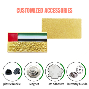 Tùy Chỉnh Pathfinder Sticker Pins Qatar Kuwait Palestine LSrael Saudi Arabia Uae 3M Dính Lưu Niệm Kim Loại Thủ Công Mỹ Nghệ Mềm Men Pins - Product Image 3