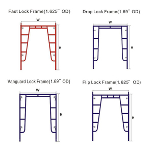 Yapı inşaat iskele iskele çerçevesi ile yürümek - Product Image 4