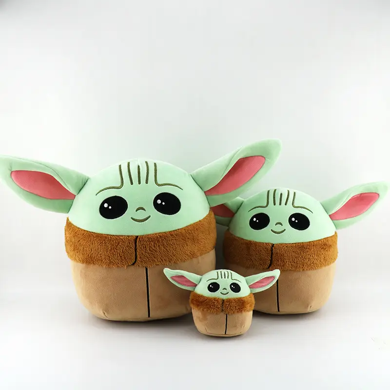 Venta al por mayor Baby Yoda Aliens juguetes de peluche con ropa Big Eyes Doll al por mayor mejor regalo para niños