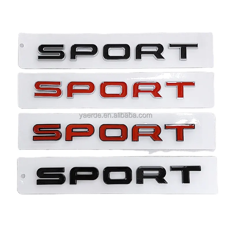 Car Trunk Racing Sport Word Letter Logo Emblem Badge Decal Sticker para Land Rover