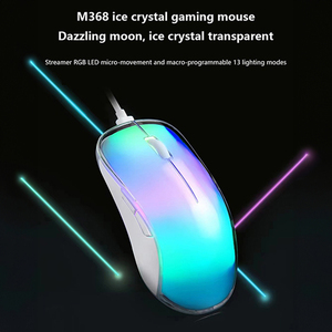 Transparente leuchtende Shell Gaming Mouse Transparente RGB Luminous 6D Computer Makro Programmierung Gaming Office Mouse