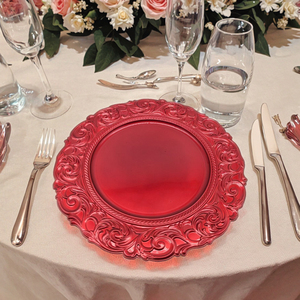 2025 Chất lượng cao nhựa sạc Pad chất lượng trang trí bộ đồ ăn cho tiệc chiêu đãi và khách sạn hot-bán món ăn & tấm - Product Image 3