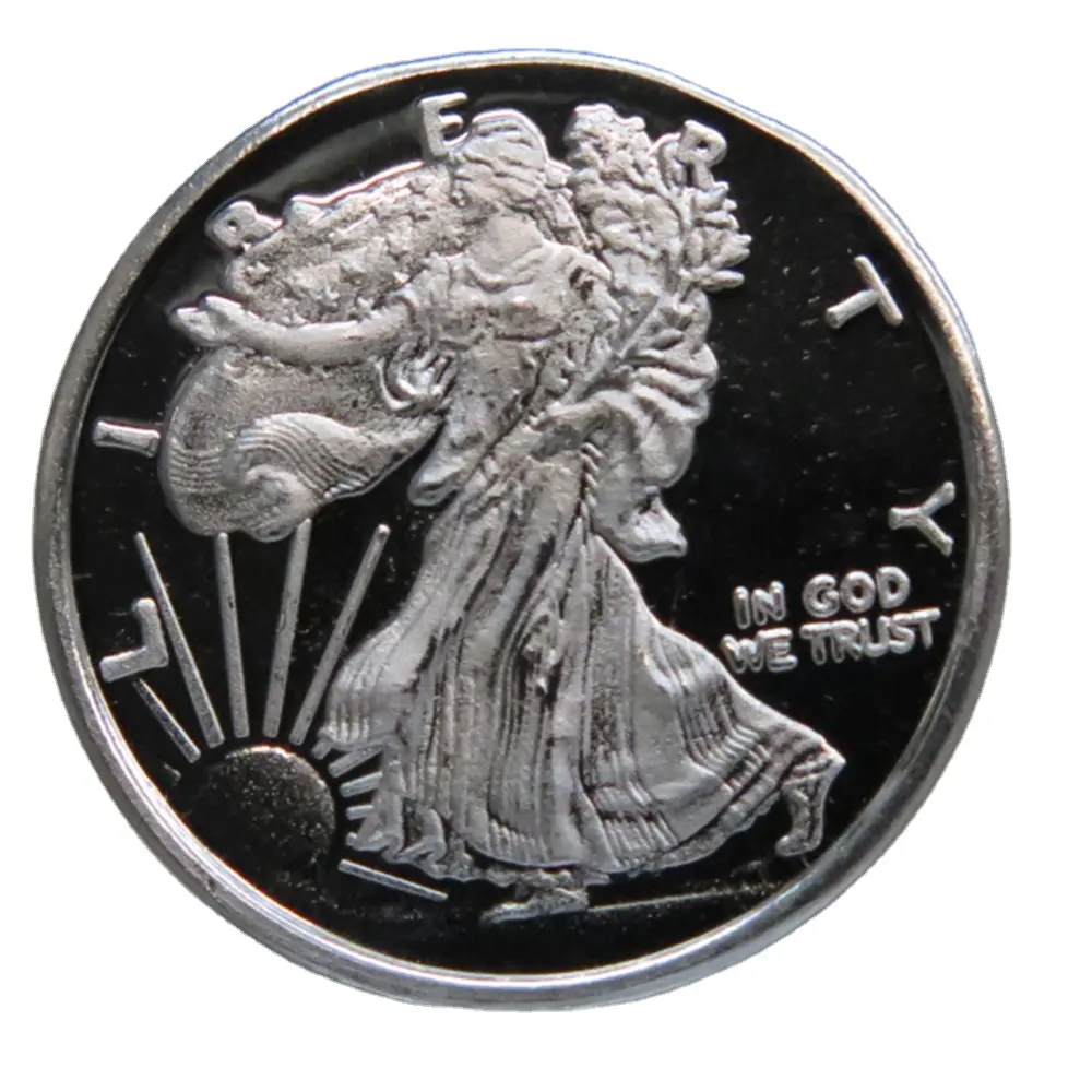 custom metal Not magnetic brass copper memento mori morgan dallor coin reproduction Nickel coin